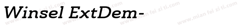 Winsel ExtDem字体转换